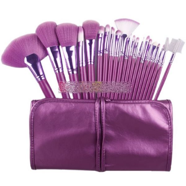 Kit Com 21 Pincéis Roxo